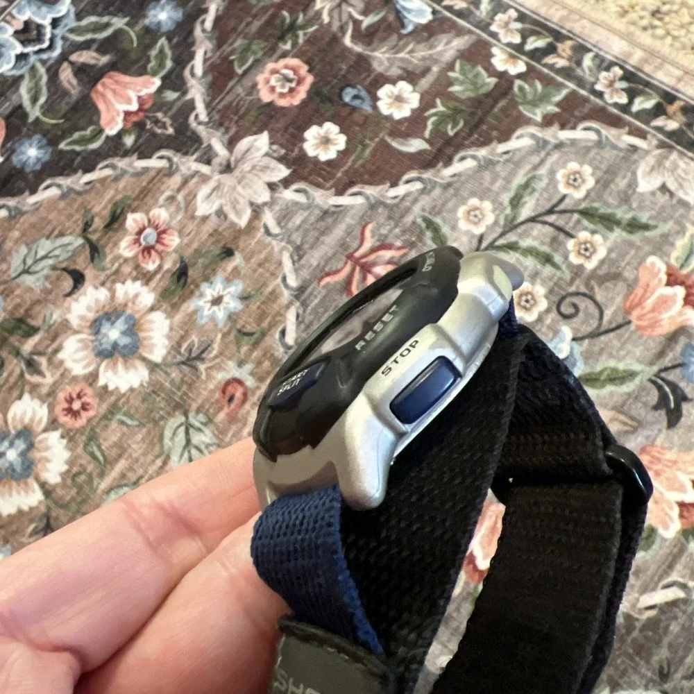 Timex Ironman Shock Indiglo WR200m Adjustable Nylon Hook & Loop Watch Band Works